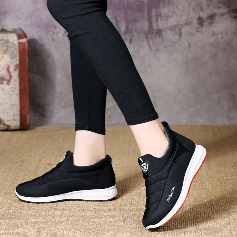 2023 Platform Snow Boots Women Casual Women\'s Boots Slip On Shoes Woman Soft Ankle Boots Punk Plus Size Winter Shoes Botas Mujer