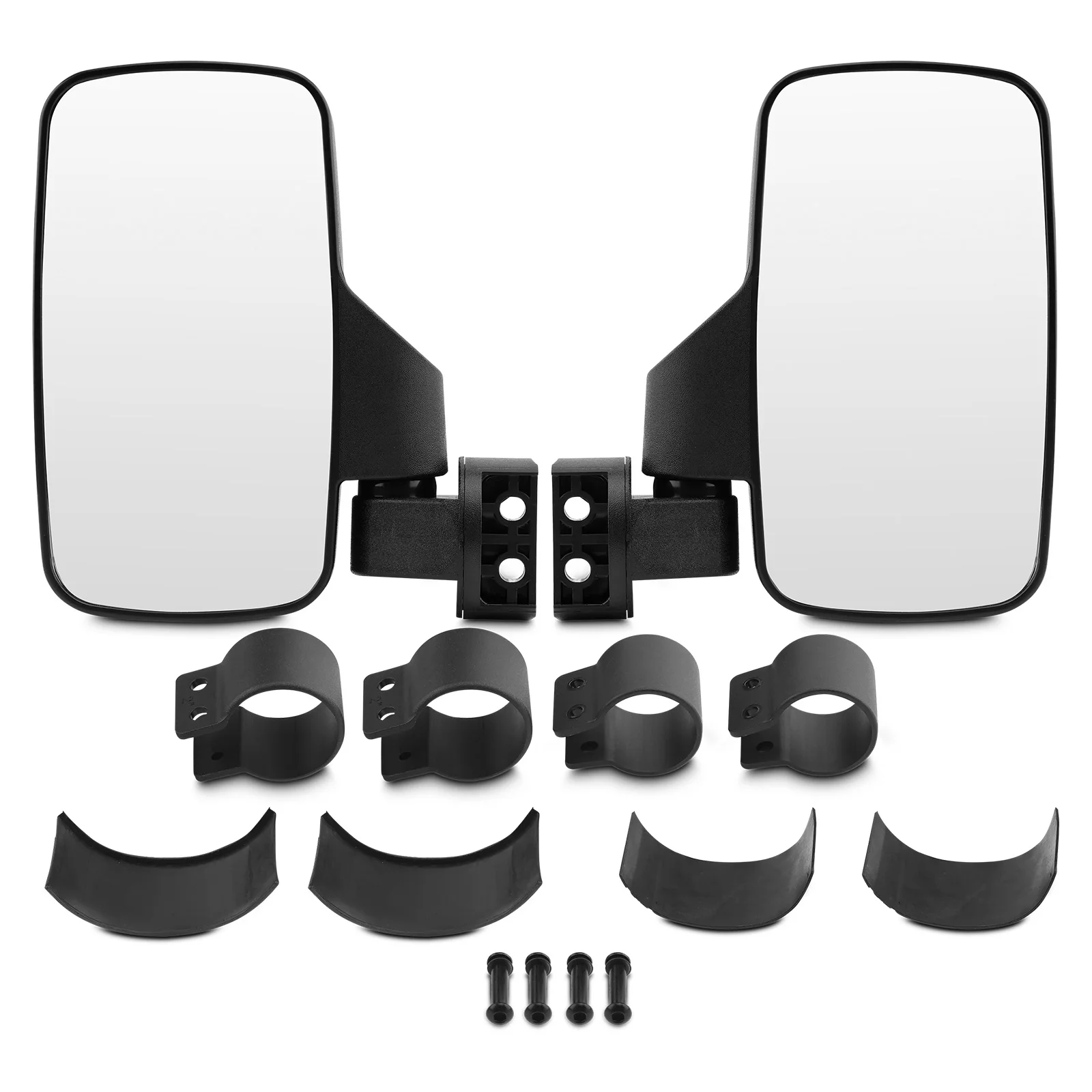 2PCS UTV Rearview Mirror Side Mirror Accessories with  1.75\
