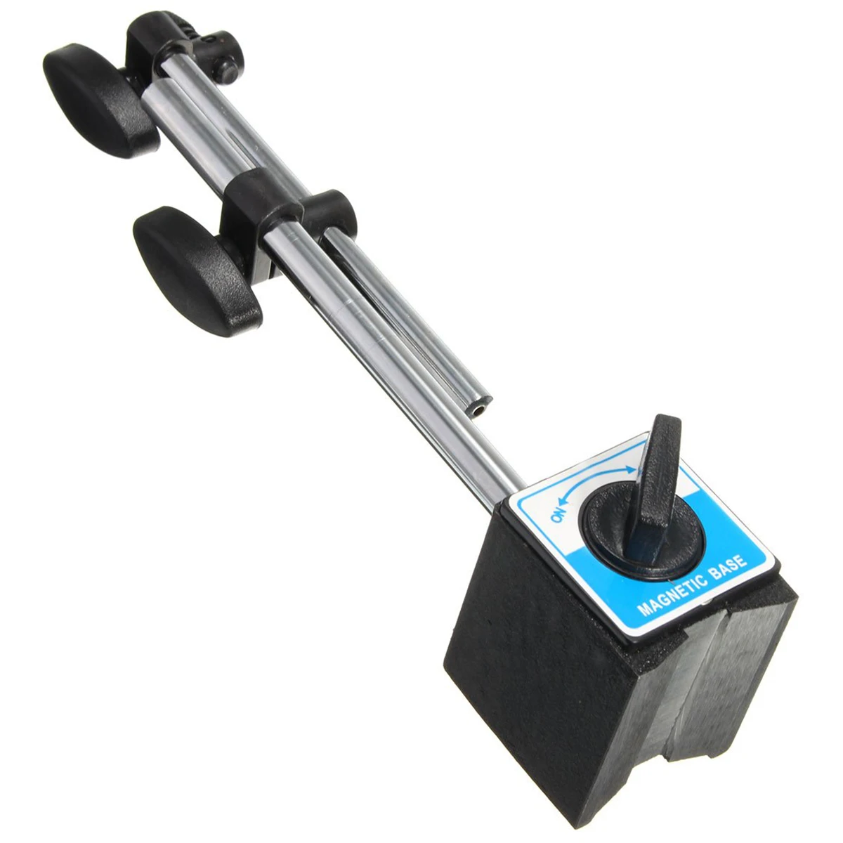 NEW Magnetic Base Holder With Double Adjustable Pole For Dial Indicator Test Gauge Ymb-B