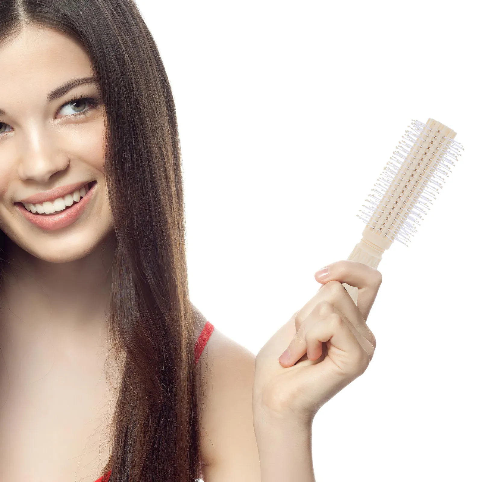 

4Pcs Multi-Functional Hair Comb Set for Women Styling Curling Massage Brush Mirror Roll Curl Detangling Salon Tools Travel