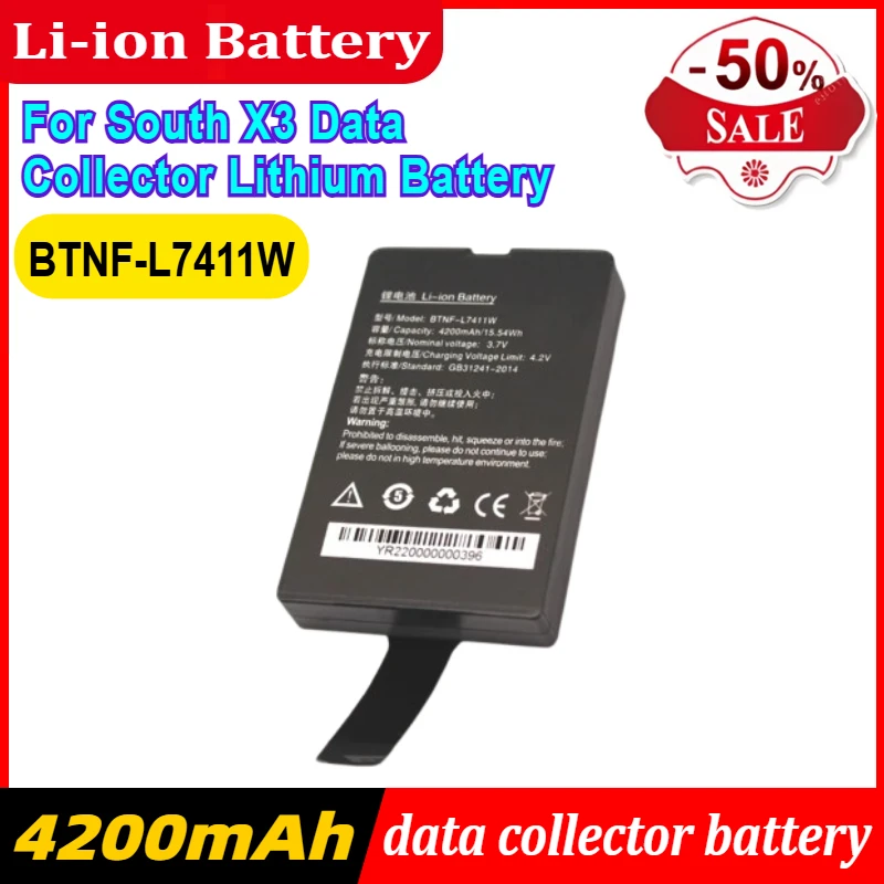 BTNF-L7411W Battery 3.7V 4200mAh for South X3 Data Collector Lithium Battery