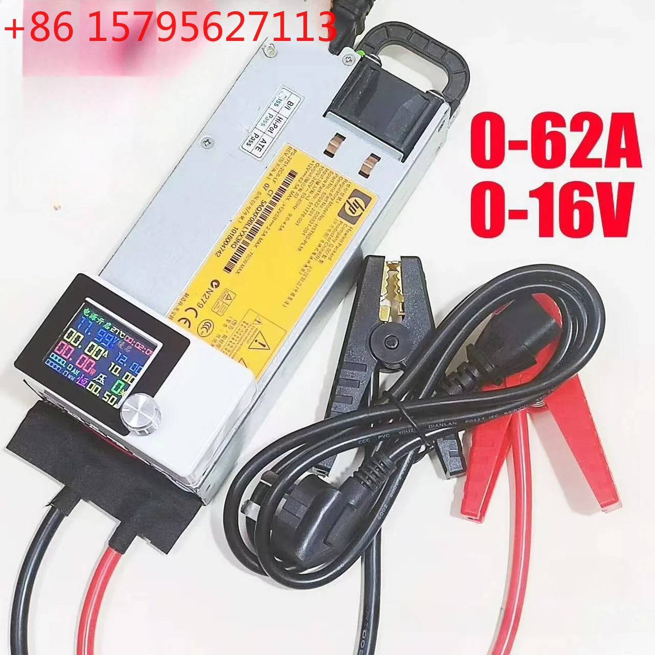 a lithium iron phosphate charger, three strings of lithium batteries, and a lead-acid battery charger.60A750W
