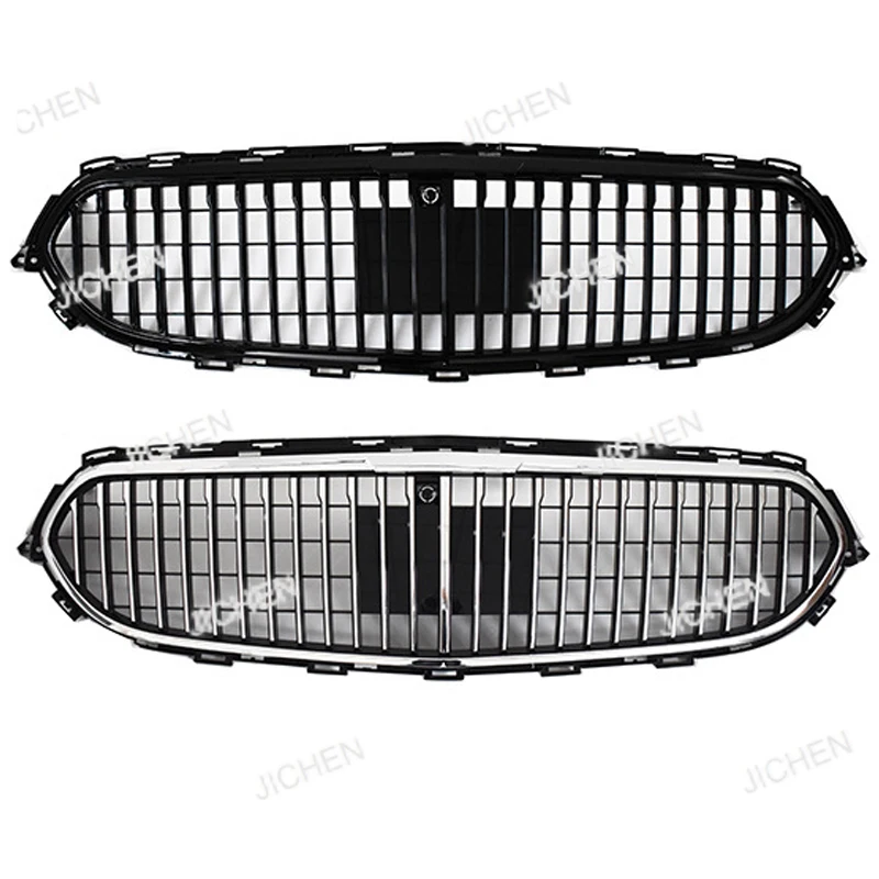 

For, Mercedes Benz E-Class 2020 + Front Bumper Grille W213 Standing Label Modified Maybach Style Grille