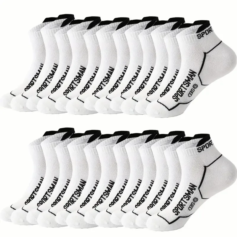 10/12 Pairs Hochwertige Gestrickte Anti Geruch Männer Sport Socken Sommer Schweiß Absorbieren Mesh Atmungsaktive Paar Laufen Casual Socken – Detail 14