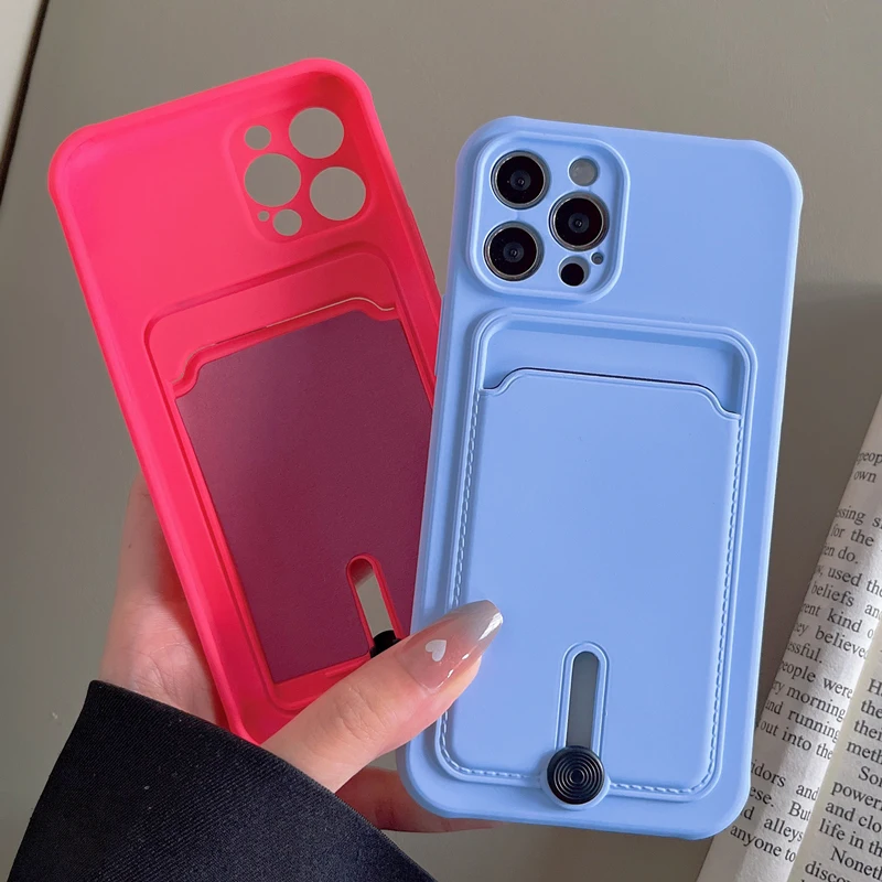 Flüssiges Silikon Slide Wallet Kartenhalter Slot Case für iPhone Air 13 11 12 14 15 Plus 16 17 Pro Max Objektivschutzhülle Coque – Detail 11