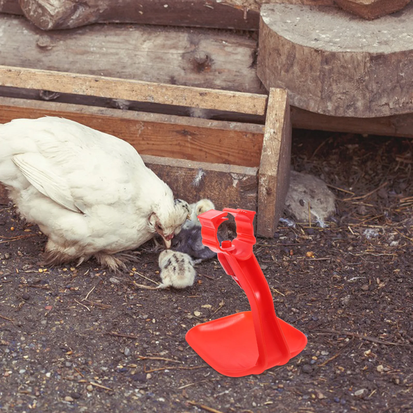 

6Pcs Chicken Water Feeder Automatic Poultry Drinking Bowl Chick Duck Goose Waterer System Chicken Catcher Poultry Cups