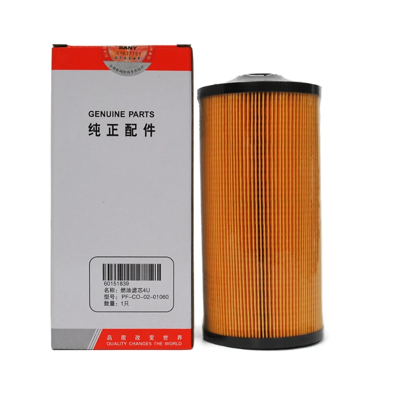 

For Sany Excavator Parts 55 60 75 135 155 215 Paper Firewood Filter Element 60151839 Excavator Parts