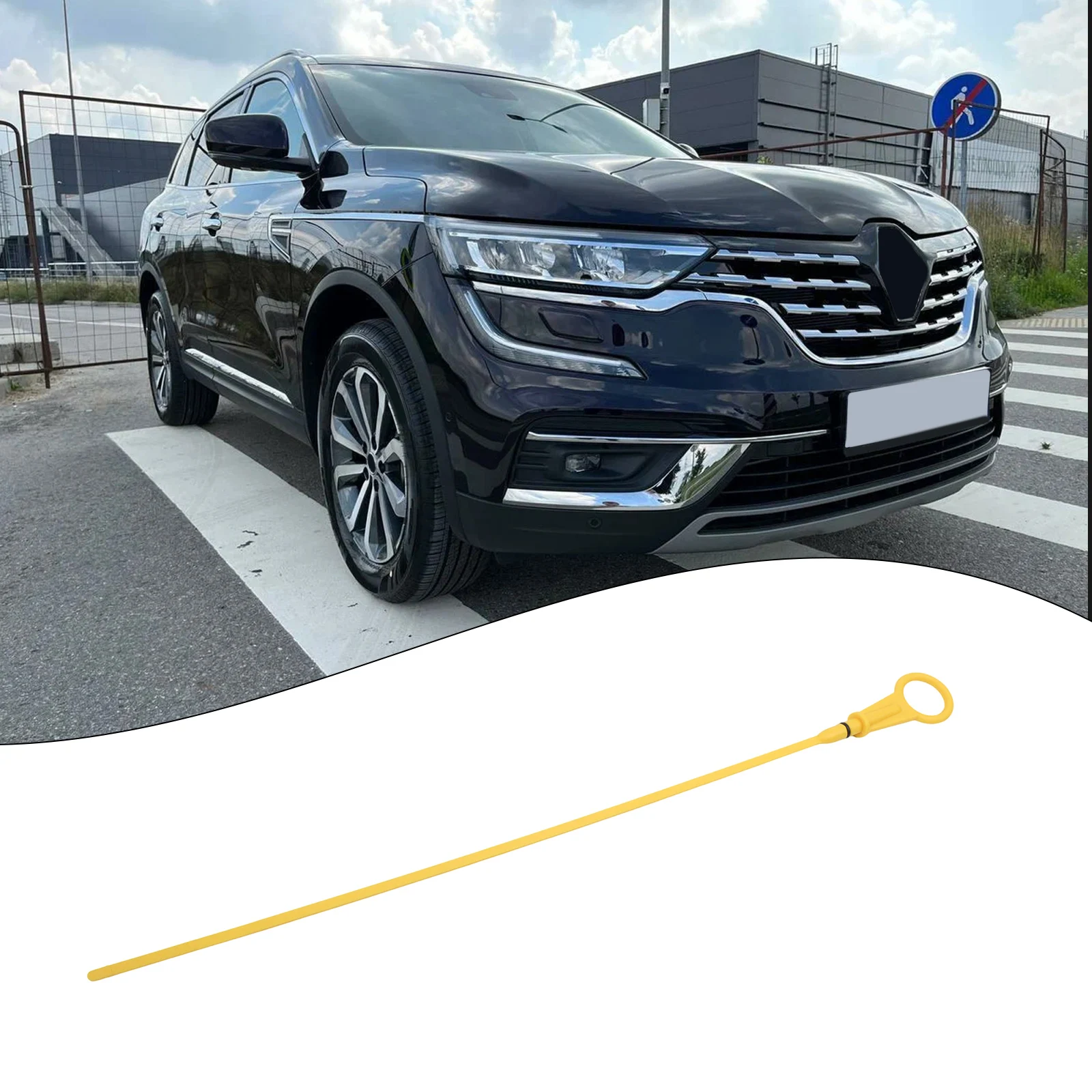 For Renault Engine Oil Dipstick 523mm for Clio For Kangoo For Megane II Fits Replacement OEM 7701060940 Plastic Yellow