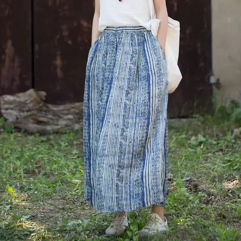 Women's Wide-Leg Pants: Lightweight, Cool, Breathable, Loose-Fitting, Drapey, Elastic Waist, Casual Pants, Lazy Style