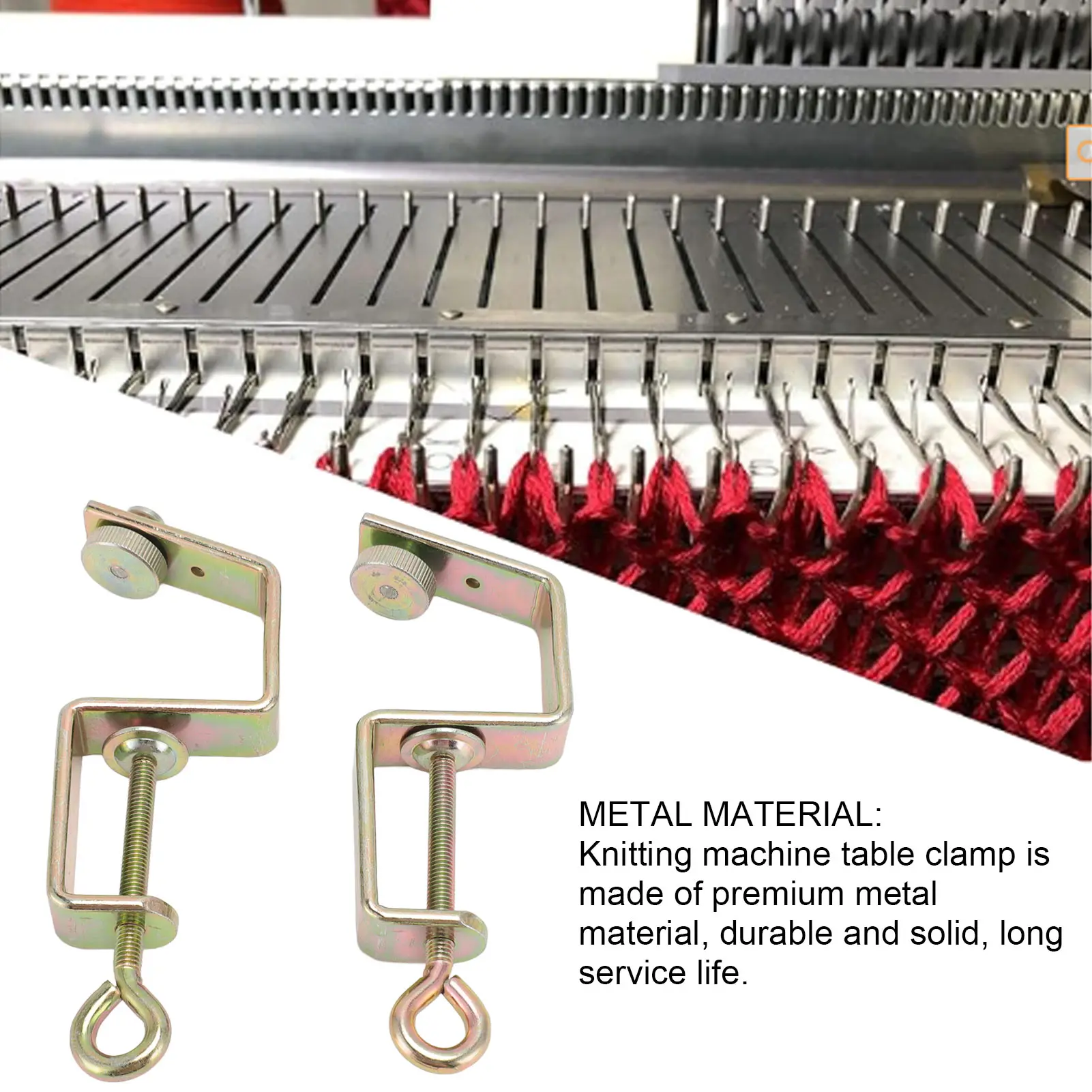 2pcs Knitting Machine Table Clamps Professional Sturdy High Strength Replacement Table Clamps For KR830 KR840 KR850