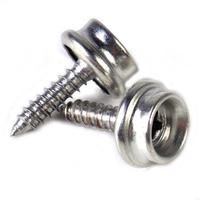 27RD Stainless Steel 10 Sets Tapping Fastener Tent Marine Yacht Boat Canvas Cover Tools Sockets Buttons Silver Buttons