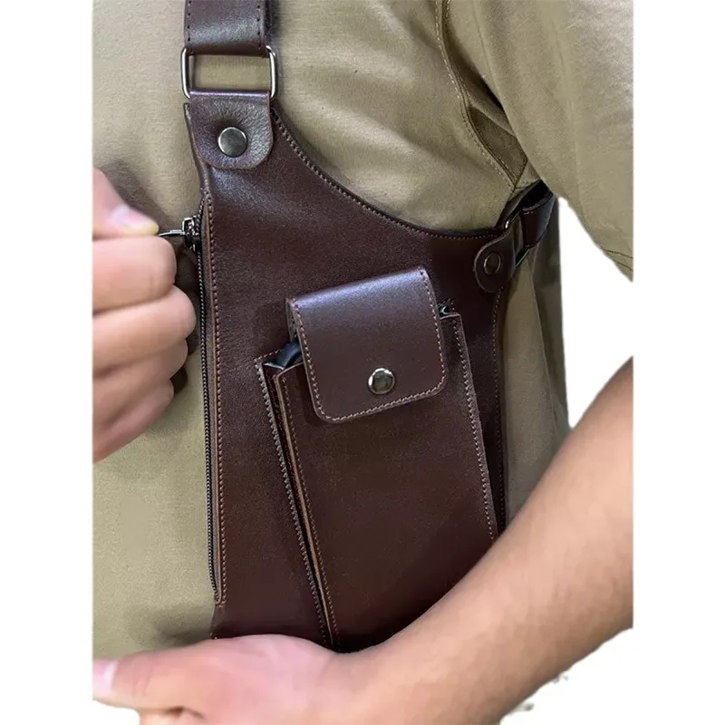 Bolso Bandolera Retro Steampunk Medieval para Halloween, Cosplay, Cartera de Cuero y Bolsa para Teléfono Móvil, Accesorios para Fiestas