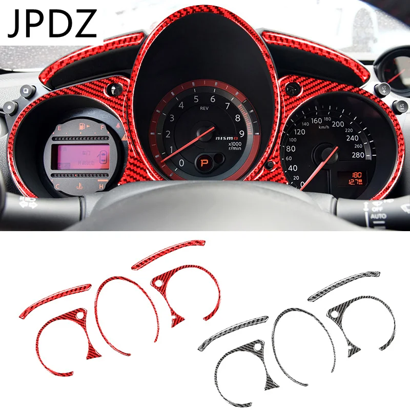 

Carbon Fiber Car Dashboard Sticker Interior Decor Instrument Cluster Panel Cover Trim For Nissan 370Z 2009-2020 car accessories