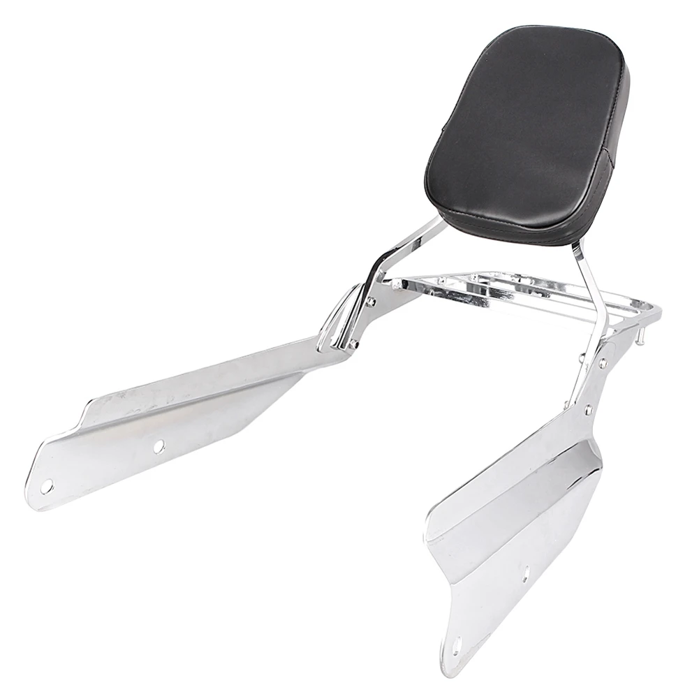 

Спинка мотоцикла Sissy Bar с багажником, хромированная для Honda VTX1300 N R S 2003 2004 2005 2006 VTX1300N VTX1300R VTX1300S