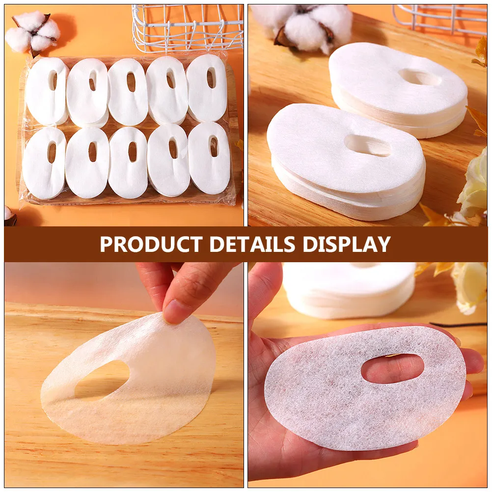 1000Pcs Nonwoven Eye Mask Paper Premium Moisturizing Skin Care Treatment Gentle for Sensitive Areas Portable Beauty Tool