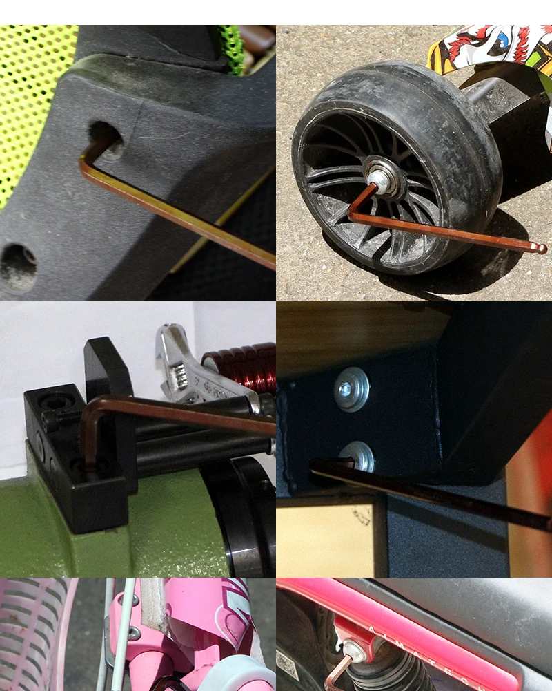 Kugelkopf-Inbusschlüssel, Flachkopf-Sechskantschlüssel, Handwerkzeug 2/2,5/3/4/5/6/8/10mm, L-förmige Reparaturwerkzeuge, Universal-Schnelladapter – Detail 6