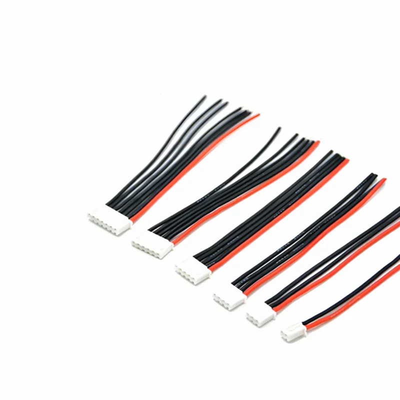 10Pcs 1S 2S 3S 4S 5S 6S 22AWG Silicone RC Model Lipo Battery Balancer Charger Plug Wire Connector 2.54mm JST-XH Cable IMAX B6