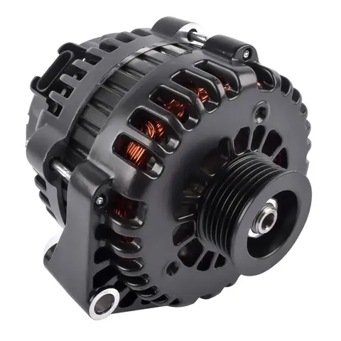 AP02 220Amp Black Alternator 4-Pin for GM LS Truck Chevy Silverado 1999-2006 AD244