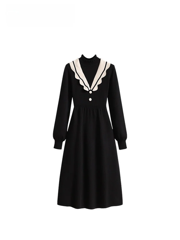 

Длинный све с воротником-стойкой размера плюс, женский осенний модный универсальный пухлый миди для похудения Dr Ci для поездок на работу