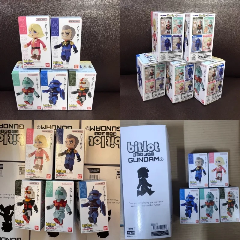 

Bandai Gundam Bitlot Series 2 Shokugan Buildable Figures Rx-78-2 Gm Zaku Ii Ramba Ral Sayla Mass For Anime Collectors
