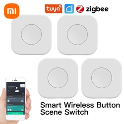 Xiaomi Wireless Mini Switch Zigbee Smart Scene Switch One Key Control Button Smart Remote Control Home Automation Tuya Device