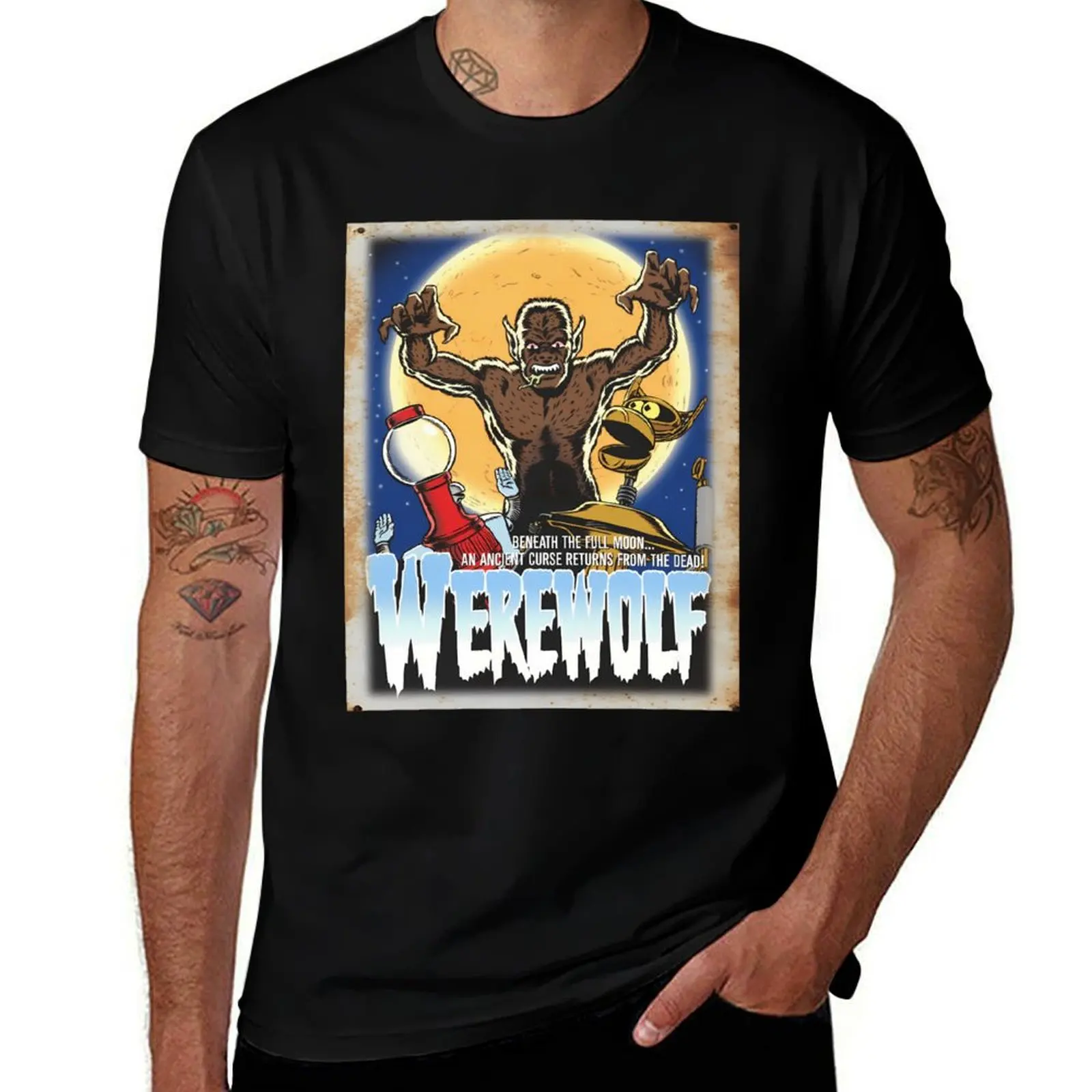 Mystery Science Rusty Barn Sign 3000 - Werewolf T-Shirt Quick Dry Sports Short Sleeve Tee