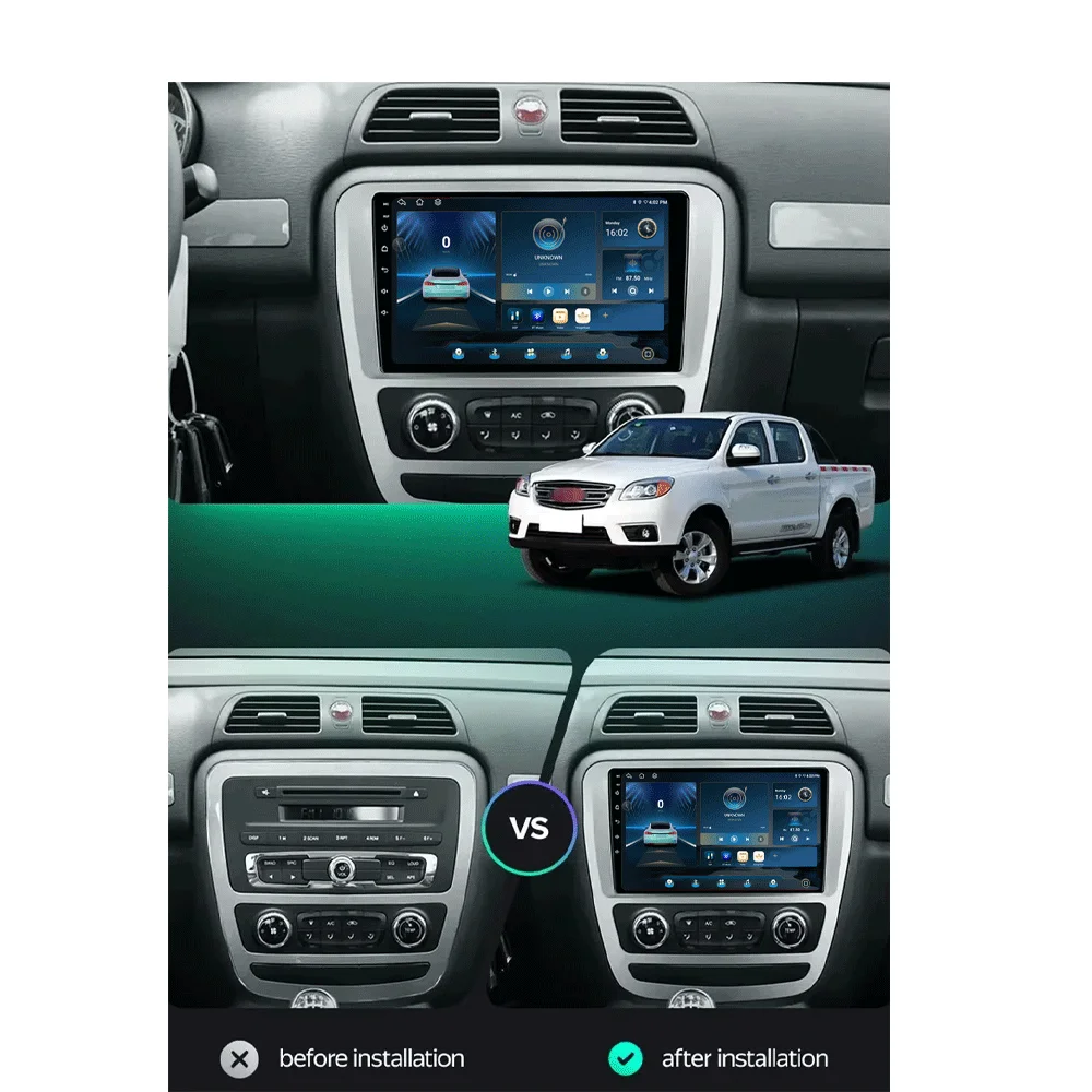 LJZN Android 16 GPS For JAC T6 T8 2015 2016 2018 2022 2021 Navigation Radio Car DVD Player Headunit Radio Stereo Tape Recorder