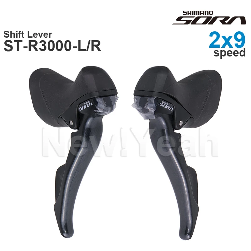 SHIMANO SORA R3000 2x9v - DUAL CONTROL LEVER ST-R3000 Groupset Left and Right - NEW SUPER SLR - 2x9-speed Original Parts