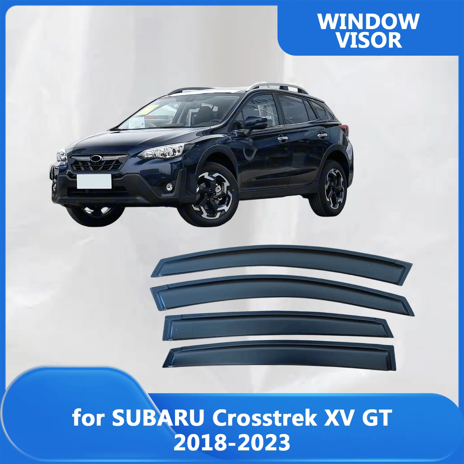 

Window Visor for SUBARU Crosstrek XV GT 2018 2019 2020 2021 2022 2023 Wind Deflectors Rain Guards Door Visor Vent Shades Sun