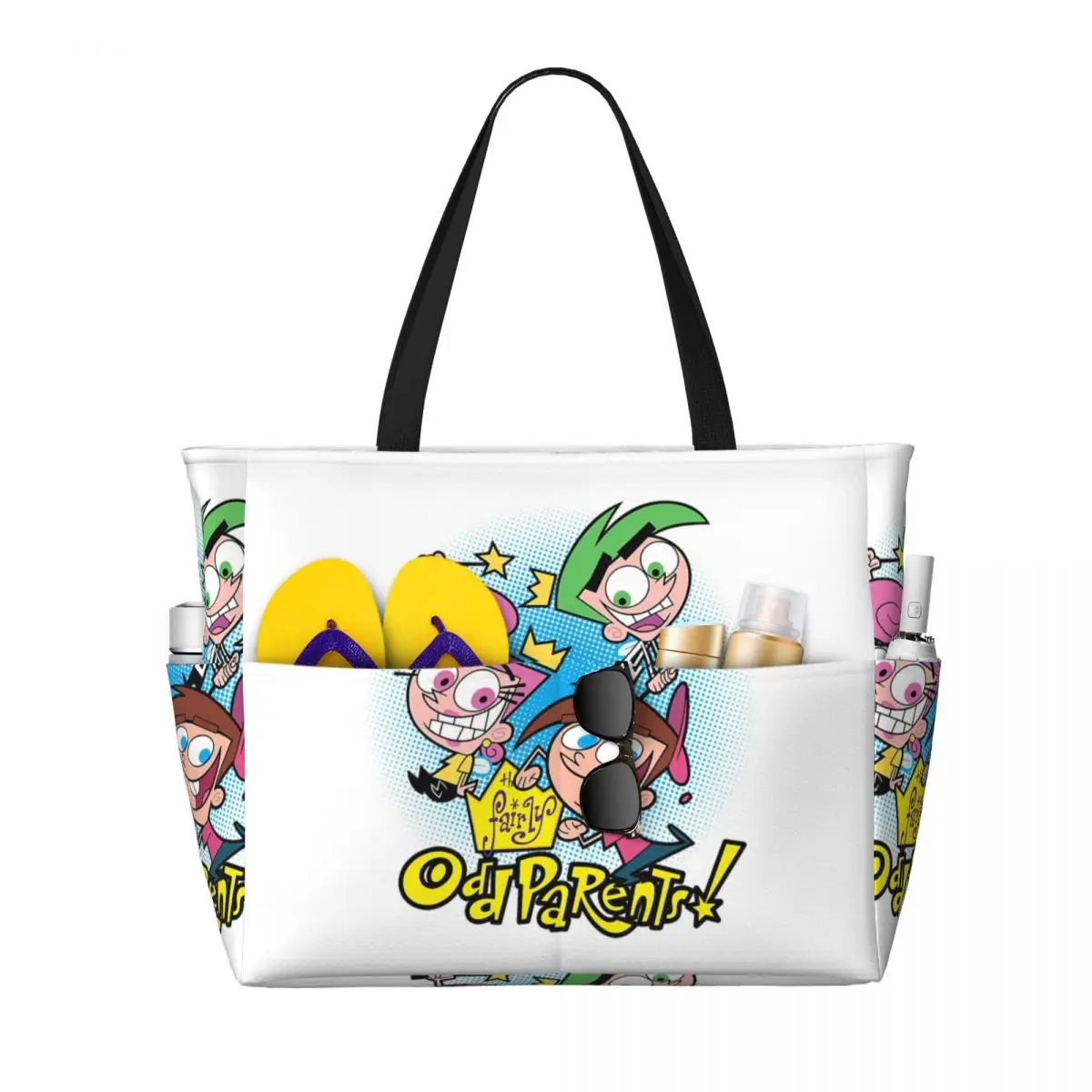 

Fairly Oddparents Cosmo Пляжная большая сумка Спортивная сумка для занятий йогой в тренажерном зале Большая большая сумка Женская дорожная сумка Сумка для фитнеса