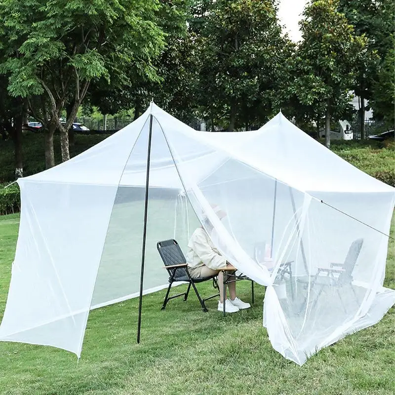 

Gnats Net Tent High Density Patio Gnats Netting Camping Gnats Net Balcony Gnats Net Gnats Sleeping Net with Zip Door for Camping