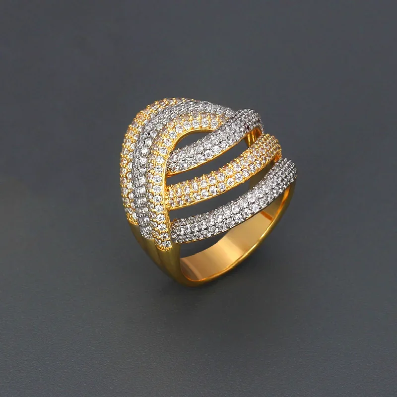 

JEWEL Female Romantic and Shiny Finger Ring Cubic Zirconia Luxury Fashion Wedding Jewellery Accessories Gift