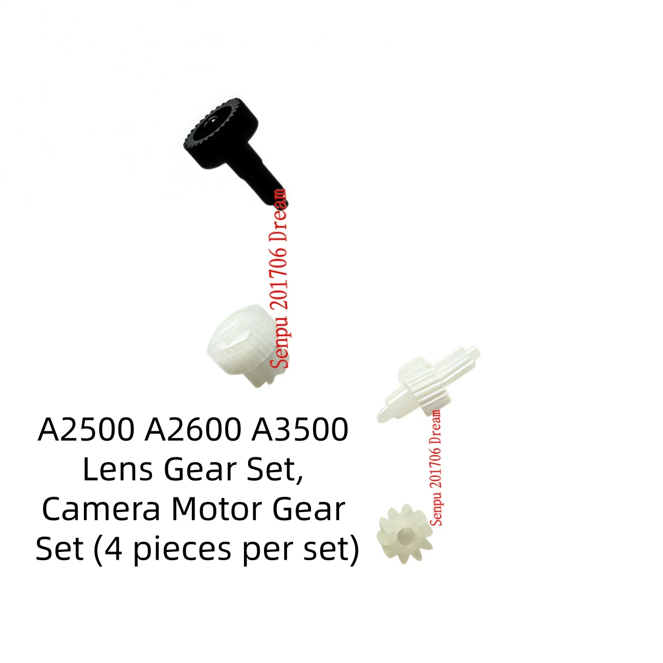 For Canon A2500 A2600 A3500 Lens Gear Set, Camera Motor Gears, Original 4pcs/Set Replacement