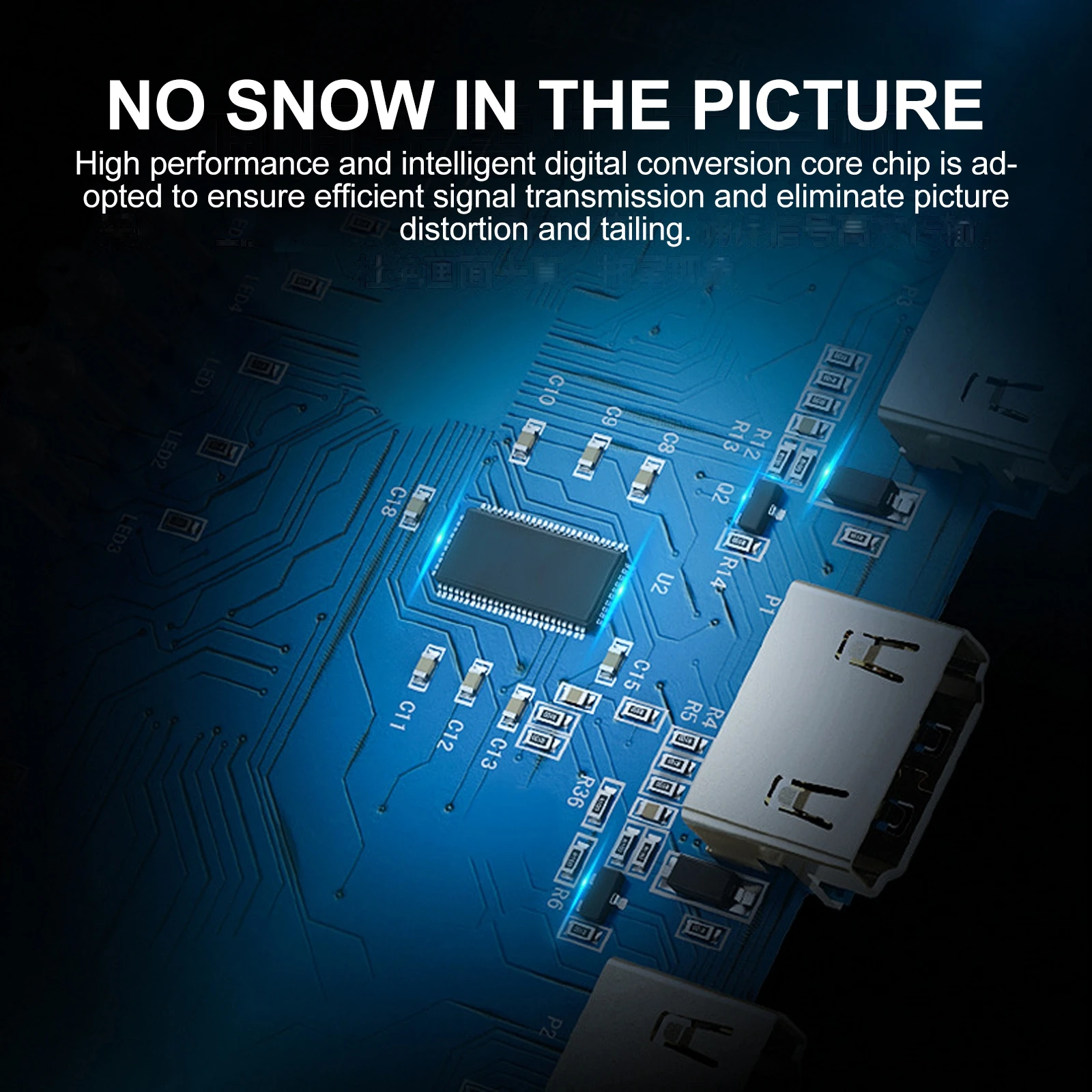 

to VGA Converter Adapter High-Performance Digital Signal ABS Durable Corrosion Resistant Plug Play Long Lasting Fast