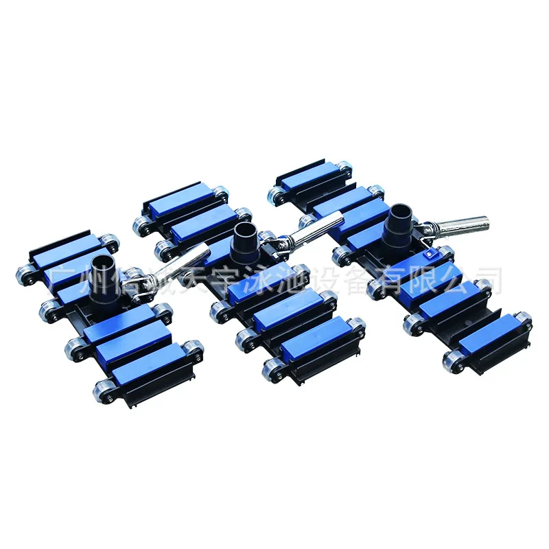 Heavy Duty Pool Suction Head Vacuum Disc Brush Base Swimming Pool Cleaning Tool Blue