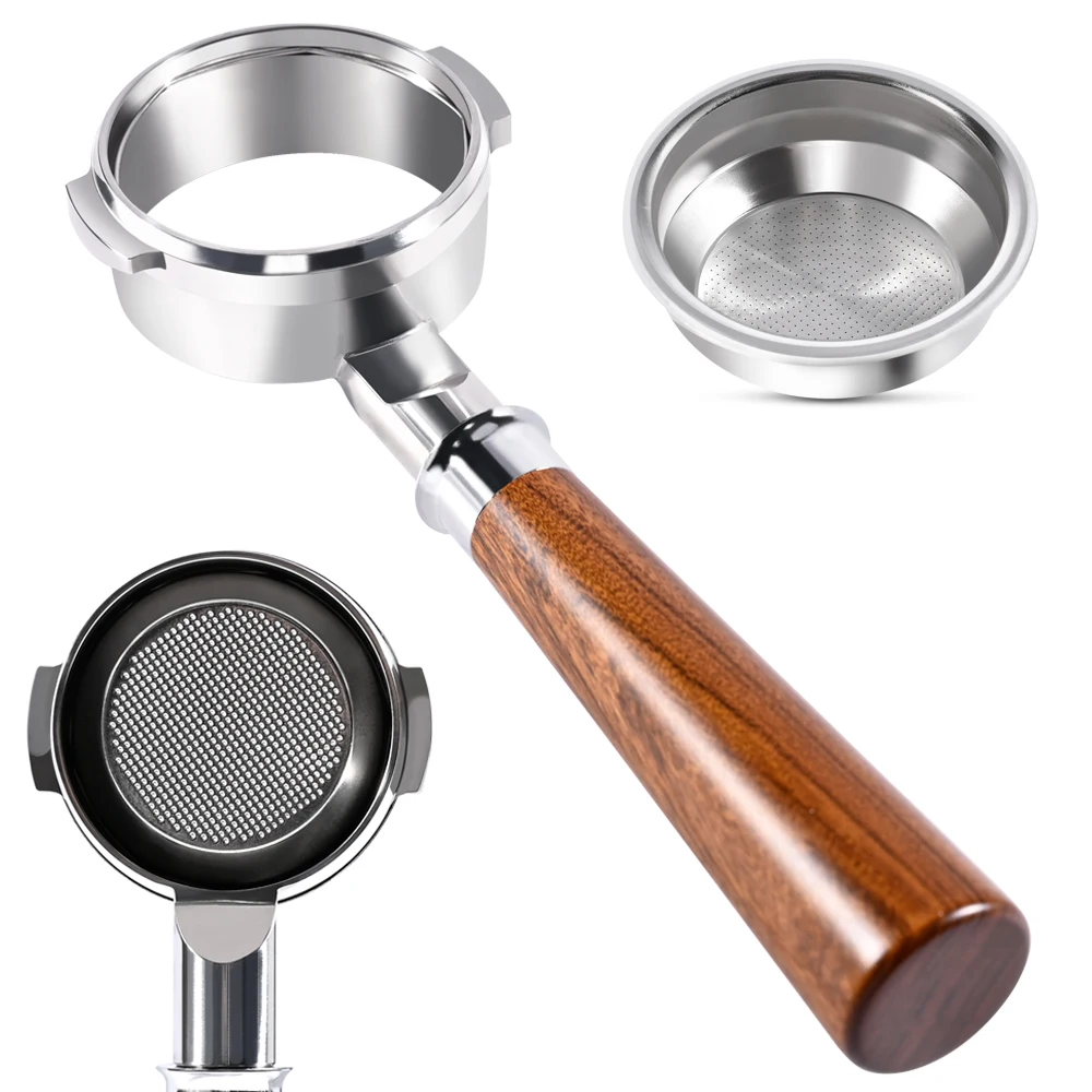 58MM Bottomless Portafilter For Breville BES920 980 990 With 2 Cups Filter Basket Coffee Accessories Espresso Maker Barista Tool