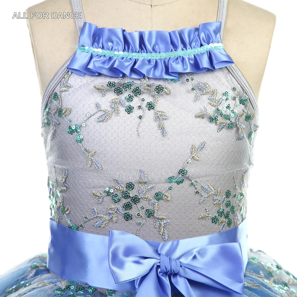 Costume de Ballet pour enfants, robe justaucorps bouffante de ballerine, jupe Tutu, vêtements de danse de spectacle pour filles, 15009