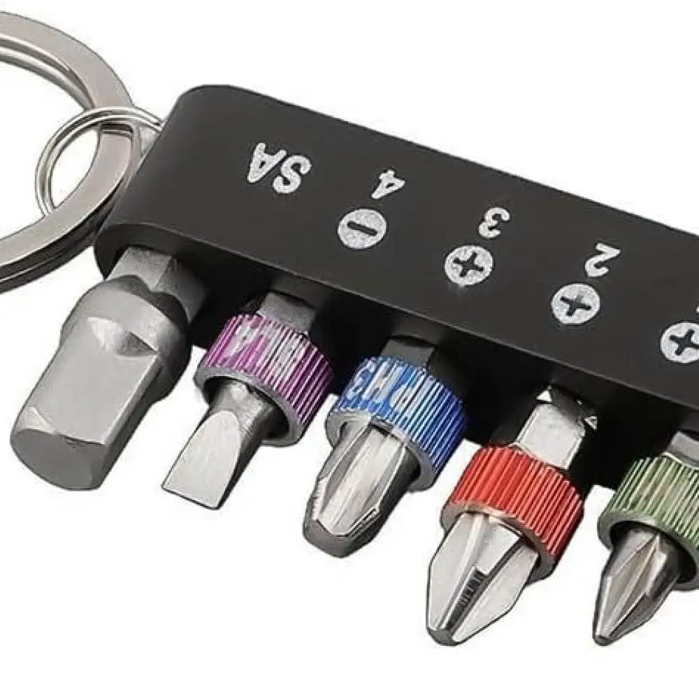 7 Multi Functional Mini Ratchet Screwdriver Hand Tool Small Size High Carbon Steel Portable Household Repair Device