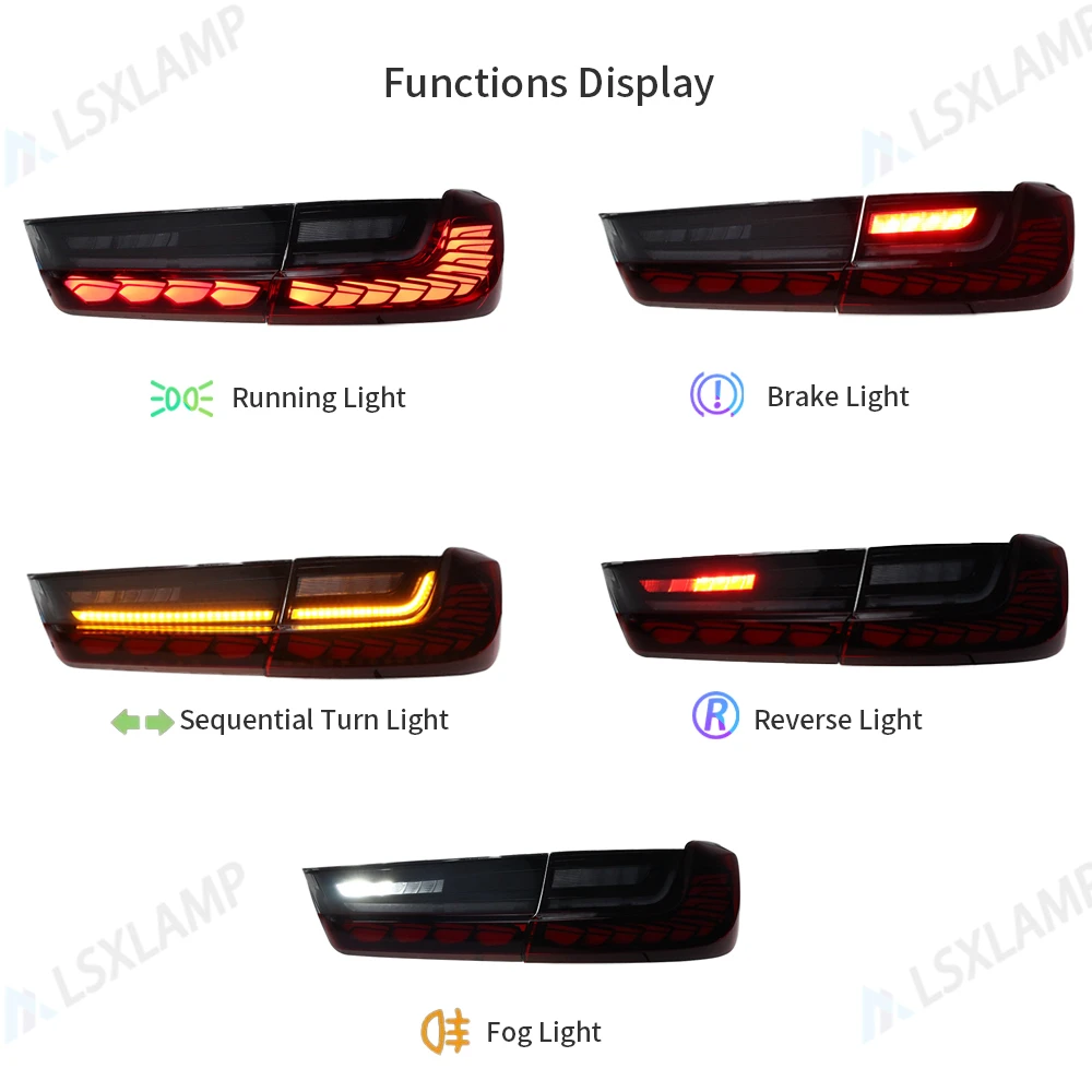 OLED Tail Light Assembly For BMW 3 Series G20 G80 M3 GTS 330i 340i 2019 2020 2021 2022 2023 Taillamp DRL Sequential Signal