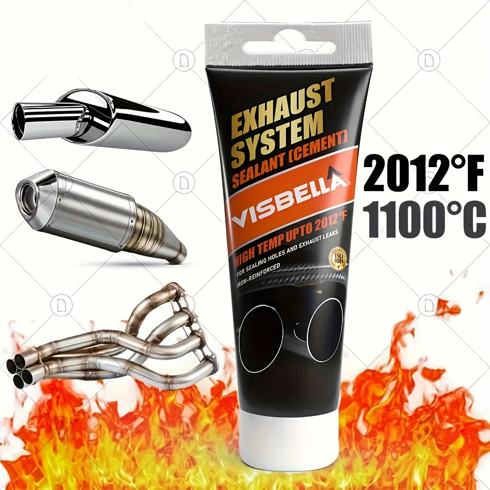 Hochtemperatur-Reparaturpaste für Auto- und Motorrad-Auspuffrohre, Schalldämpfer, Metallversiegelungsmasse für Fahrzeuge und Motorräder