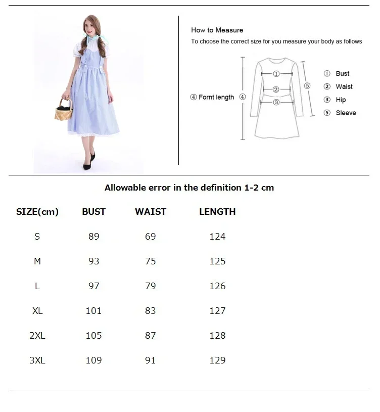 بدلة لعب الأدوار لحفلة الهالوين للنساء البالغات فستان لوليتا فرنسي على الطراز الفيكتوري زي نادلة الخادمة