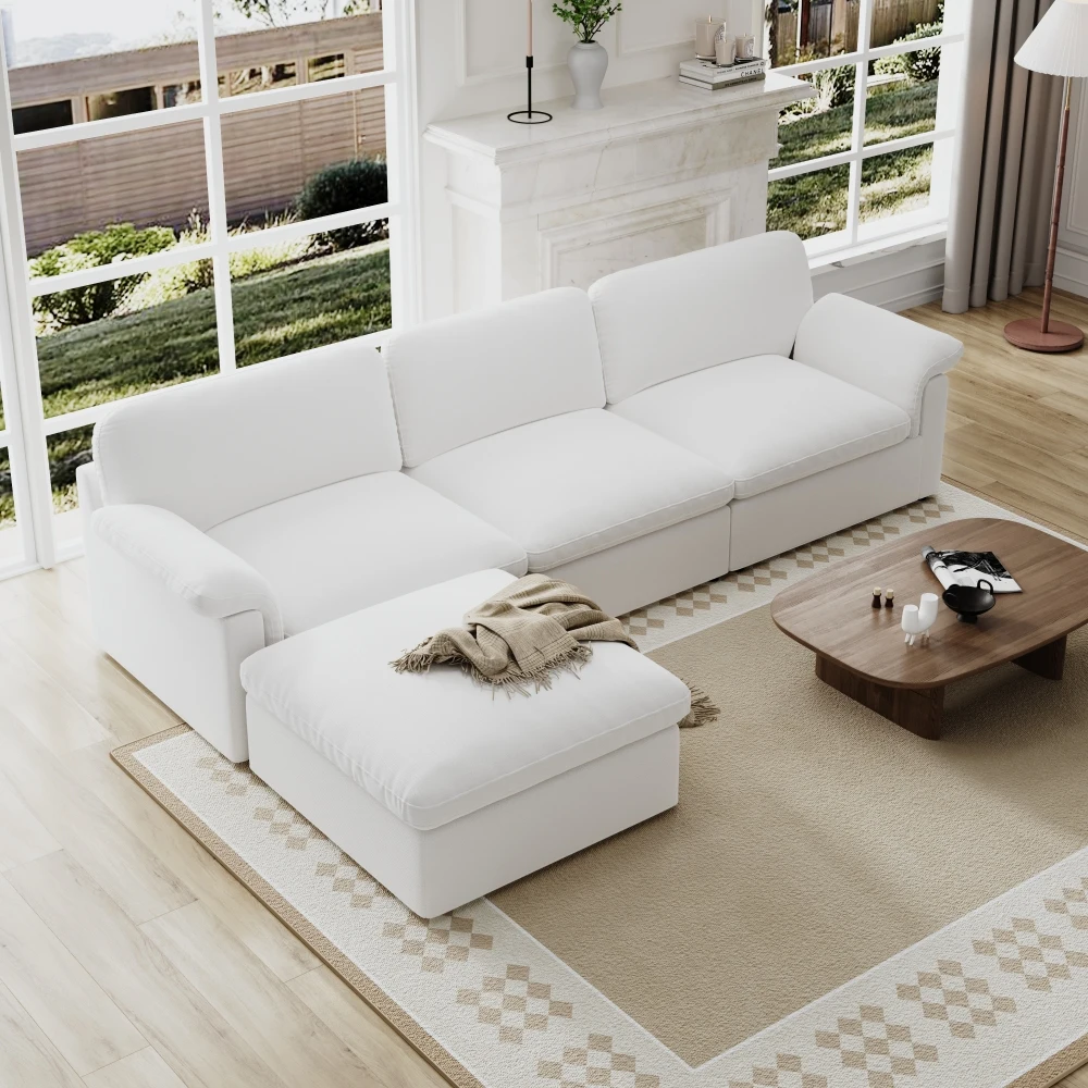 Modular Sectional Sofas Set Fabric Furniture Vacuum Pack Compression Living Room Boneless Couch Box Compressed Sofa