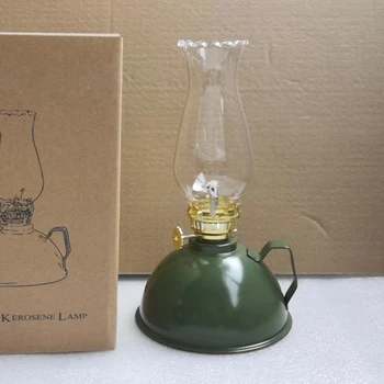 야외 캠핑을 위한 레트로 클래식 등유 램프, 유럽의 작은 말 랜턴 분위기 텐트 램프 핸드 램프 20cm H