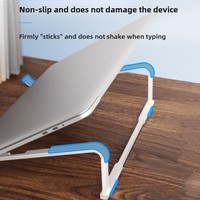Foldable Laptop Folding Stand Lifting Non-slip Laptop Holder Stand Aluminum Alloy Portable Laptop Cooling Bracket Work