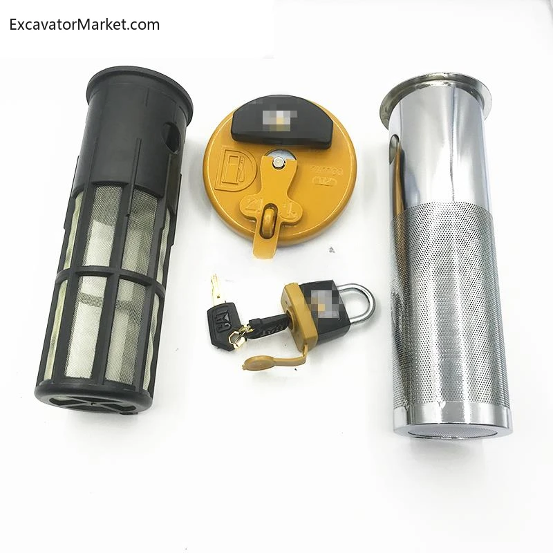 

For excavator accessories Caterpillar E320D-C-323-325C-336D-345-349D Diesel tank cover mailbox filter