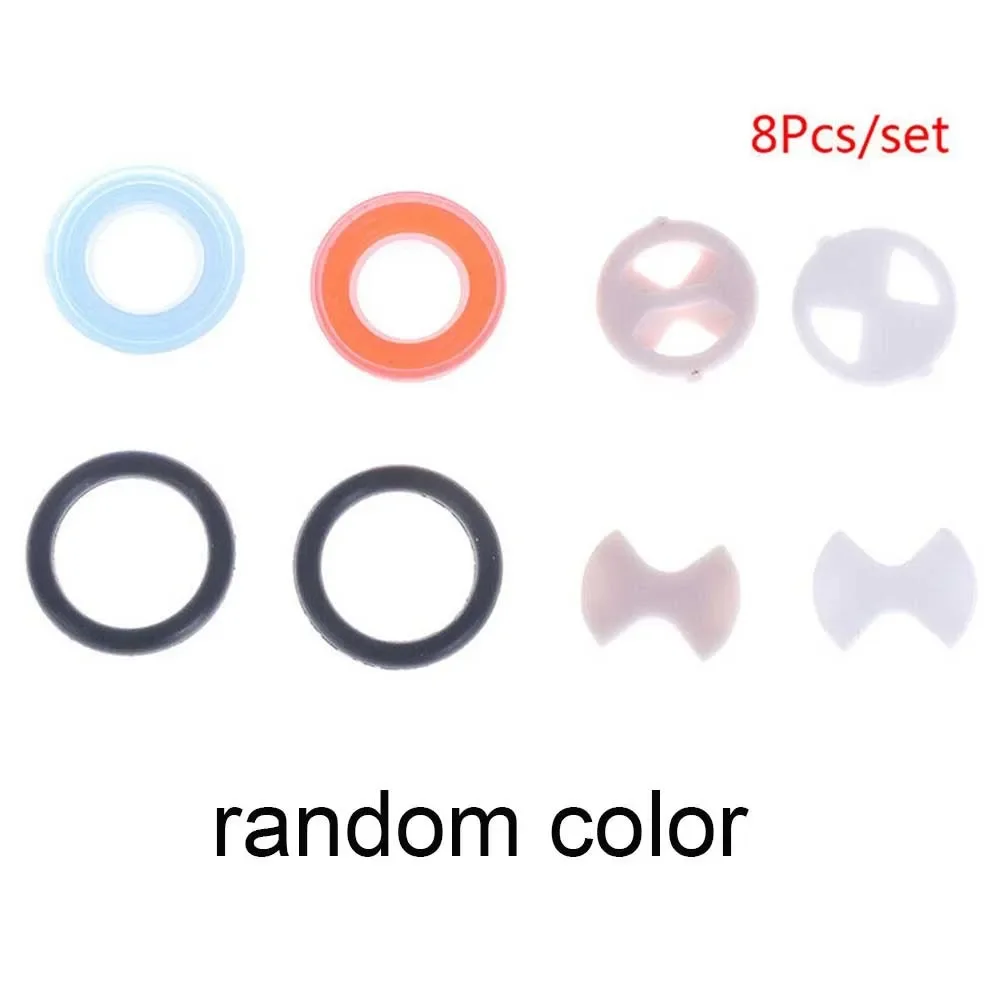 8Pcs/Set Ceramic Disc Silicon Washer Insert Turn Replacement 1/2 in For Valve Tap Fits For Valve O Ring Gasket Silicon Washer