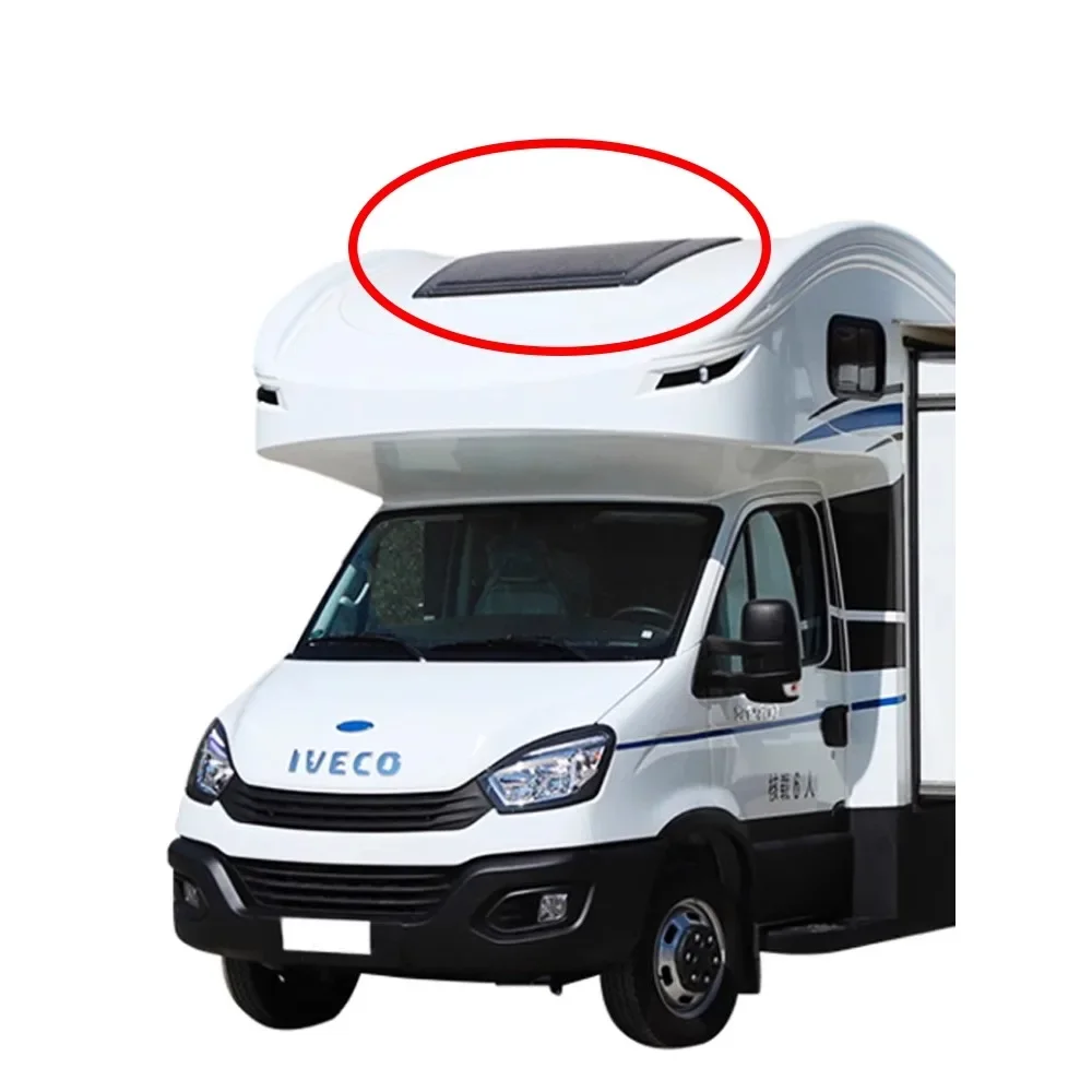 RV forehead sunroof cab top bed curved sunroof double glazing for Yuitong Karen Binway