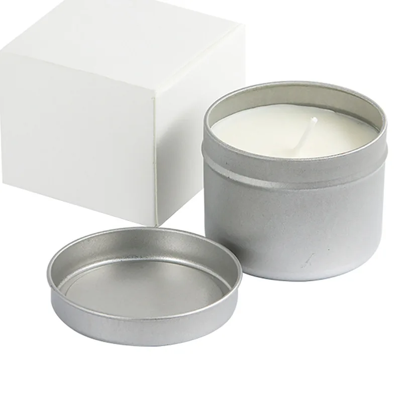 Free Shipping 10 Pcs/Lot Sublimation Blanks Candle Holder Tin Box Romantic Creative Candle Holder For Festival Home Decor