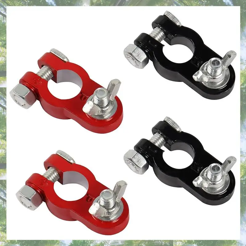 

2025 трендовый клеммный кабель аккумулятора 10AWG, автоматический аккумуляторный провод, соединительный зажим из алюминиевого сплава для автомобильного морского мотоцикла