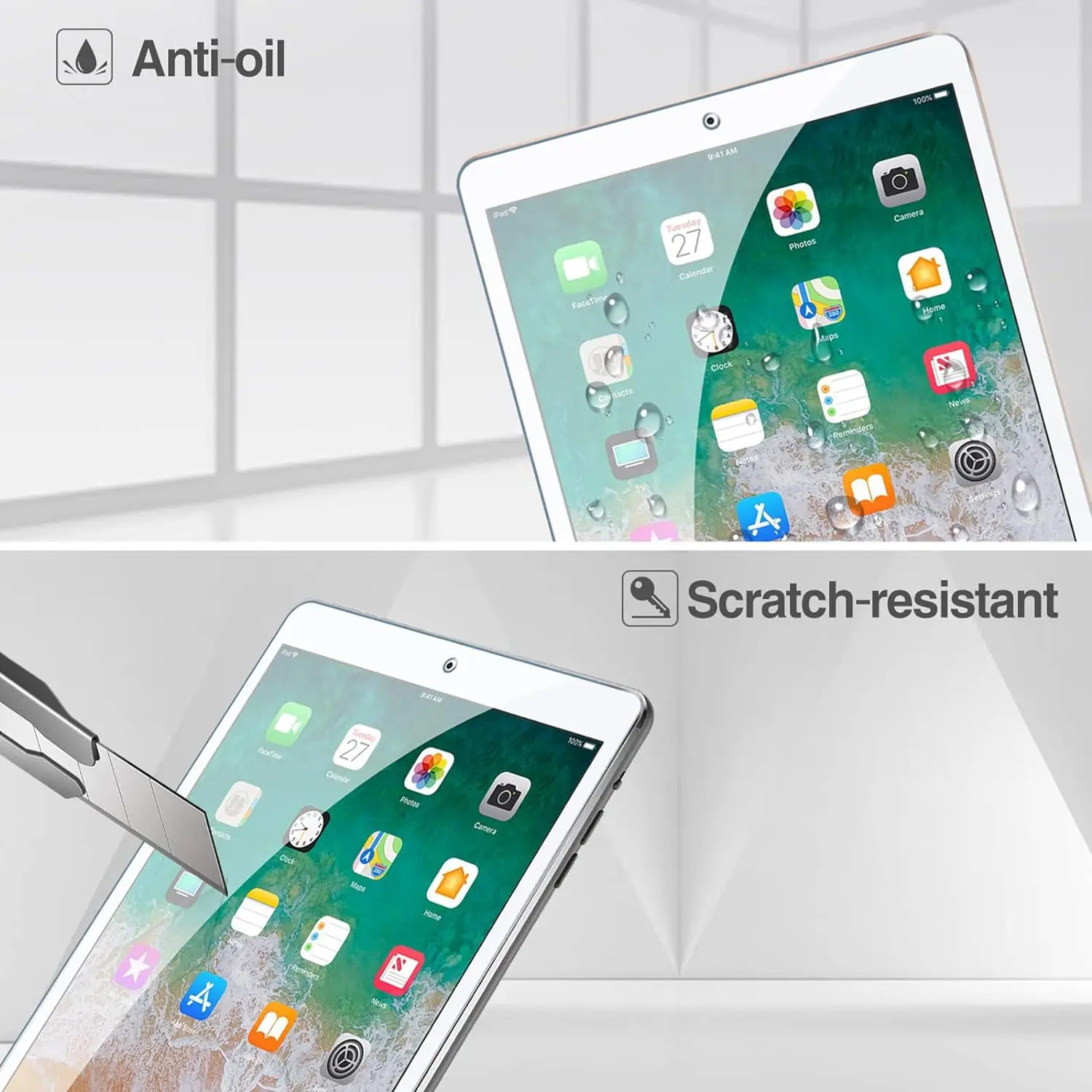 2 Stuks 9H Gehard Glas Voor Ipad 5e 6e 9.7 ''2017 2018 Clear Screen Protector Voor Ipad a1822 A1893 Anti Kras Beschermende Film